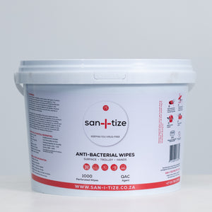 San-I-tize Anti-Bacterial Bucket Wipes (1000 Wipes)