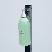Load image into Gallery viewer, Foot Operated Sanitizer Dispenser -1L - Triangular Base (Stainless Steel)
