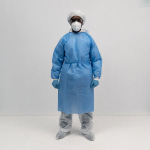 Isolation Gown - Disposable - Spunbond - 40 GSM